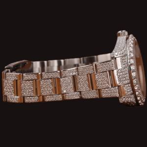 Custom Manufacturer Fully Iced Out Moissanite Bust down <b>Watch</b> Quartz Movement Luxury Hip Hop Style Luxurious Man's Made <b>Watch</b> - Product Image 4