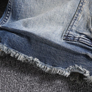 กางเกงยีนส์ขาสั้นผู้ชายแฟชั่นคุณภาพสูง เอวยางยืด ราคาถูก สินค้ามาใหม่ ขายส่ง - Product Image 5