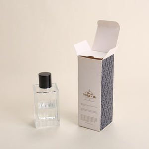 EcoRev Custom Eco-Friendly Soft Folding Perfume <b>Bottle</b> Packaging <b>Box</b> Hot Stamping UV Logo Paper Lining Elegant Embossing Folder - Product Image 2