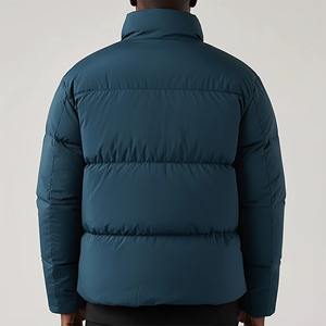 Manteaux d'hiver décontractés pour hommes de haute qualité, vestes matelassées 100% duvet, vêtements d'extérieur de luxe de marque, logo personnalisé, emballage en forme de tambour - Product Image 2