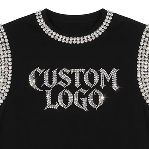 Custom High Quality Men Tank <b>Top</b> Rhinestone Vintage Style 100% Cotton Soft Breathable Fabric Trendy Streetwear Sleeveless T Shir - Product Image 3