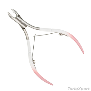 Pince à cuticules professionnelle russe 7 mm à mâchoires pleines en acier inoxydable – Fourniture en gros pour salons de beauté - Product Image 5