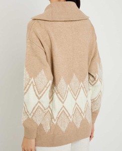 <b>Cable</b> <b>Knit</b> Look <b>Women's</b> Short Zipper <b>Sweater</b>-Classic Winter Pullover Top-Soft Breathable Eco-friendly Autumn Fashion Knitwear - Product Image 6