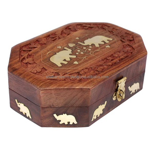Caja de Joyería de Madera Premium para Anillos, Aretes y Colgantes, Artículo de Regalo, Organizador de Accesorios Clásico Hecho a Mano - Product Image 1