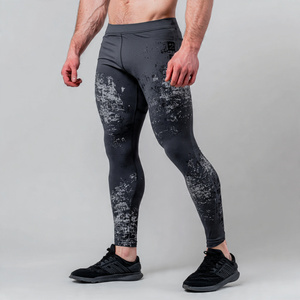 Customized <b>Men's</b> Compression Pants Wholesale Athletic <b>Base</b> <b>Layer</b> Quick Dry Workout Tights <b>Men</b> Basic Underwear Leggings - Product Image 1