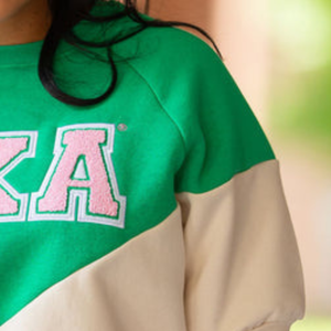 Camiseta Deportiva Personalizada de Manga Corta con Bloques de Color Verde, Rosa y Crema, Informal, para Equipo Atlético, Cómoda, para Mujer, Ropa para el Día del Partido - Product Image 2