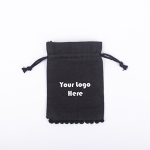 Handmade Washable Branding Cotton Drawstring Jewelry <b>Packaging</b> Pouch Custom Logo <b>Printing</b> Bag - Product Image 4
