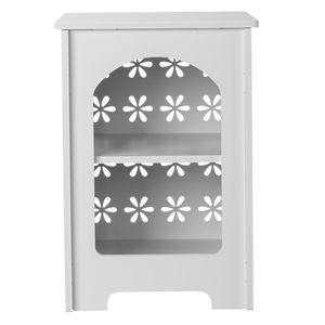Tavolino Moderno in Noce a 3 Ripiani con Design Floreale e Apertura ad Arco per Uso Interno/Esterno - Product Image 3
