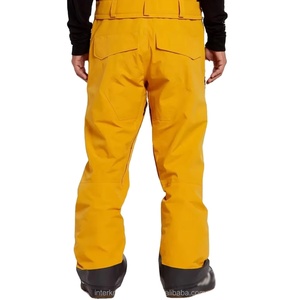 Combinaison de travail imperméable jaune pour homme, pantalon à bretelles en polyester, bretelles réglables, uniforme robuste - Product Image 3