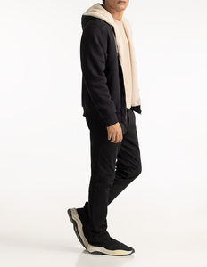 Sweat à capuche unisexe en coton 100% écologique, surdimensionné, imprimé sur mesure, couleur unie, sweat à capuche pour homme, couleur unie, coton, sur mesure - Product Image 4