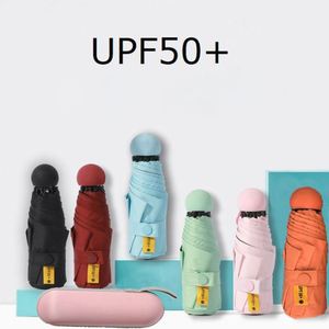 ร่มพับ 5 ตอน ขนาดพกพา พร้อมเคสแข็งป้องกันรังสียูวี พิมพ์โลโก้ได้ - Product Image 2