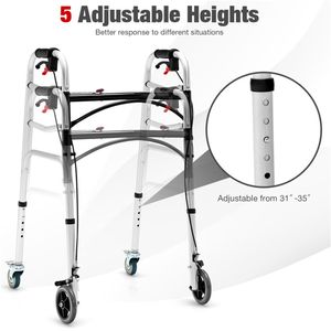 Ausili per la Terapia Riabilitativa: Deambulatore con Ruote e Freni per Comfort e Stabilità - Product Image 4