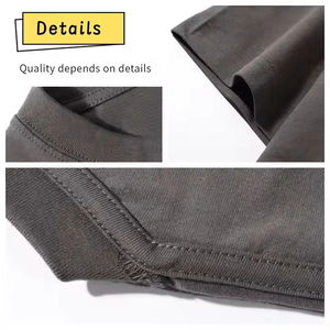 เสื้อยืดคุณภาพพรีเมียมรุ่นใหม่ล่าสุดสำหรับฤดูร้อน ดีไซน์ทันสมัย สไตล์ลำลอง ผ้าฝ้ายเนื้อนุ่ม คอกลม ทรงหลวม ไหล่ตก เสื้อยืดผู้ชาย ขายส่ง - Product Image 4