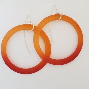 <b>Top</b> Demanded Resin <b>Earrings</b> With Creative Art Pattern Fashion Jewelry For Women And Girls Available For Sale - Product Image 5