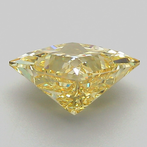 Exquise pierre précieuse jaune de 1 carat, taille princesse, à brillance symétrique et clarté de couleur intense exceptionnelle - Product Image 4