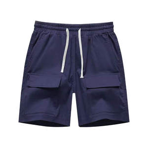 Pantalones Cortos Deportivos para Hombre, Color Sólido, Cintura Media, Elásticos, Transpirables, 100% Poliéster, Tejido de Punto, Casual - Product Image 4