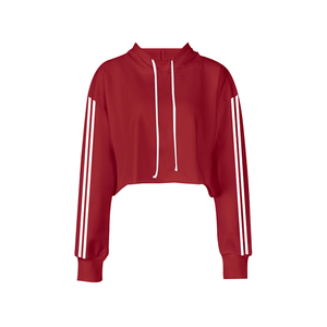 Breathable Comfortable Regular Casual Winter Hot Sale Quality Women Crop Top Hoodies Street Wear Outdoor Women Crop top Hoodies - Product Image 1