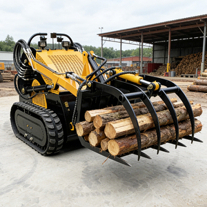 Skidsteerlader bosbouwgrijper voor houtkaplocaties en houtverwerking - Product Image 2