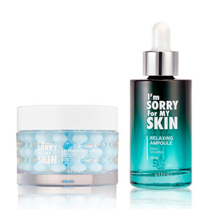 I'm Sorry for My Skin Ensemble Perfect Match pour le visage : Crème hydratante et Ampoule relaxante (Hydratation intensive) - Product Image 1