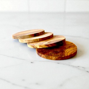 Manufacturer Modern Home Decoration Wood Coaster Customizable <b>Table</b> <b>Mat</b> with Classic Natural Color Customized Diameter - Product Image 4