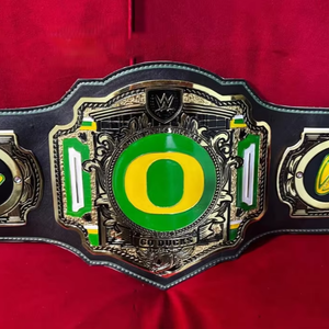 Ceinture de champion des Oregon Ducks, taille adulte, modèle Legacy, en alliage de zinc de qualité supérieure, 2 mm/4 mm, taille haute - Product Image 1
