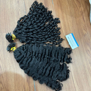 Extensions de cheveux naturels vietnamiens à pointe K-Tip en kératine, noir naturel, Remy, solides, doux, durables, réutilisables, faciles à appliquer, populaires et tendance - Product Image 1