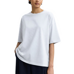 Camiseta de Manga Larga para Hombre, 100% Algodón, Cuello Redondo, Color Sólido, con Logotipo Frontal Grande, Estilo Casual, Transpirable - Product Image 3