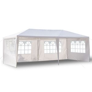 Gazebo per Matrimoni in PVC Impermeabile 20FT X 10FT con 4 Pareti Laterali Rimovibili - per Grandi Eventi - Product Image 2