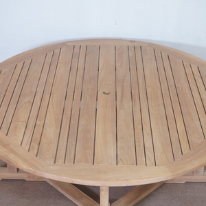 Table de repas d'extérieur pour hôtel, en teck massif, de forme ovale, design contemporain, imperméable, écologique, moderne, simple, pour l'extérieur - Product Image 6