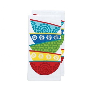 Japanese Style 4pcs 40x40cm Embroidered Waffle Wave Dishes Reusable Dinner Dish <b>Towels</b> for Wedding <b>Bar</b> Kitchen Counter Top - Product Image 1