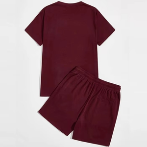 Ensemble t-shirt et short homme, style nouveau, tissu doux premium, respirant, léger, tenue décontractée d'été, ensemble deux pièces - Product Image 6