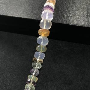 100% Natural IGI Certified AA Grade Rondelle Multi Disco Faceted <b>Beads</b> 8mm-11.5mm <b>Stone</b> <b>Beads</b> Multi Color Multi Fire Vivaaz Gems - Product Image 4