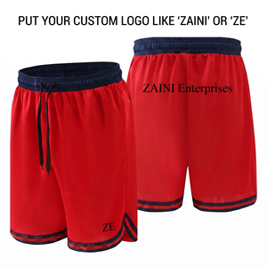 Shorts de Playa para Hombre, 140g, Malla de Poliéster Premium, Antiarrugas, Transpirables, de Secado Rápido, Negros y Grises, con Paneles Laterales con Estampado Digital de Monstruos - Product Image 1