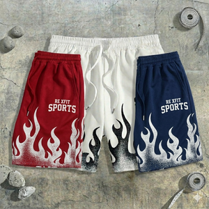 กางเกงขาสั้นออกกำลังกายผู้ชายลายกราฟิก กางเกงวิ่งฟิตเนส ผู้ผลิตเสื้อผ้ากีฬาตามสั่ง ผู้จัดจำหน่ายกางเกงกีฬาวิ่งออกกำลังกาย - Product Image 2