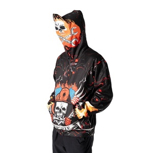 Nouveau sweat à capuche en coton de haute qualité avec fermeture éclair intégrale, impression DTG personnalisée, sweat à capuche noir uni avec fermeture éclair intégrale pour hommes - Product Image 4