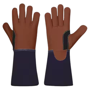 Guantes de soldadura TIG de cuero de cabra y vaca de alta resistencia con certificación CE para seguridad industrial - Product Image 6