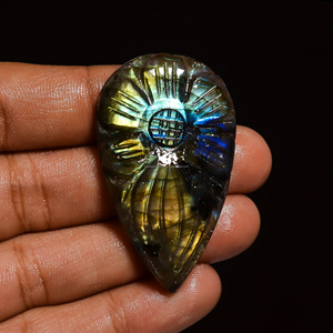 Piedra Preciosa de Labradorita Curva para Joyería, 100% Natural, de Alta Calidad, Color Natural, Piedra Única, FAIJAN GEMS - Product Image 2