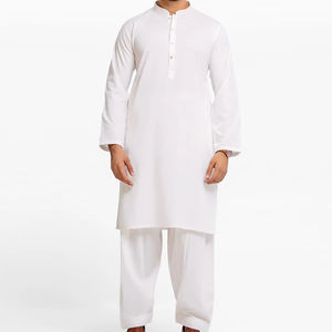 Traje Shalwar Kameez Casual para Hombre, Fabricación Profesional, Conjunto de 2 Piezas de Manga Larga con Botones, Estilo Tradicional - Product Image 1