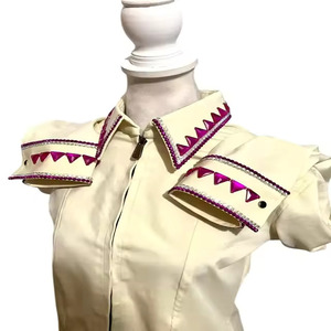 Chemise de compétition Western Rodeo tendance pour la pratique de la danse western, de la course aux barils et des spectacles équestres - Product Image 2