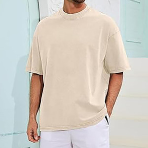 Camiseta Oversize de Verano en Jersey Liso |   Camiseta Urbana de Manga Corta con Cuello Redondo de Algodón Premium |   Camiseta Minimalista Unisex - Product Image 1