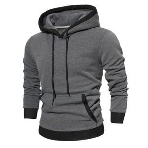 เสื้อฮู้ดดี้ผู้ชายมาใหม่ ลดราคา รับสั่งตัดไซส์ เสื้อฮู้ดดี้ผู้ชายผ้าคอตตอนผสม สไตล์ลำลอง - Product Image 1