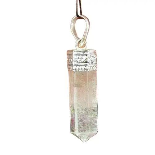 Latest Gemstone Crystal Quartz Pencil Pendant Wholesale Pendants for sale Agate Necklace From Amayra Crystals Exports India