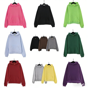 Sweat à capuche OEM vierge personnalisé 2025 coupe classique uni hiver délavé à l'acide coton/polyester molletonné 280g haute qualité vintage pour homme - Product Image 4
