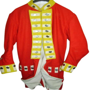Red Historical Style <b>Men's</b> Overcoat Long Sleeve Double Breasted American Reproduction Regimental <b>Coats</b> - Product Image 5