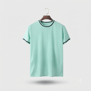 T-shirt pour homme à col rond, personnalisable avec impression sur le devant, 100% polyester, manches courtes, haute qualité, prix bas, respirant - Product Image 4