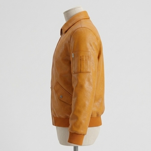 ProudFlex Premium Quality Faux Leather <b>Jacket</b> Casual Zipper Outerwear Comfortable Daily Fashion Apparel Regular Fit - Product Image 6
