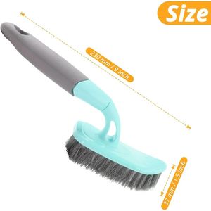 Cepillo de limpieza ergonómico de 9 pulgadas con mango, cepillo de ducha de alta resistencia con cerdas rígidas para baños - Product Image 3