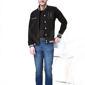 Veste Letterman Premium en Tissu Doux, Style Tendance, Veste Letterman pour l'Extérieur, Mode - Product Image 3