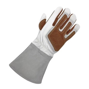 Welding Gloves Soft Cowhide Leather Work Gloves Labor Protection Welding Safety Heat Insulation Wear Resistant Durable Hand - Product Image 2