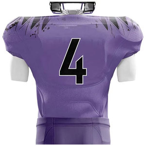Uniforme de Fútbol Americano para Jóvenes, Venta al Por Mayor, Manga Corta, Transpirable, Tallas Grandes, Ropa de Práctica - Product Image 6